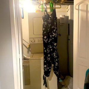 Floral tank jumpsuit.